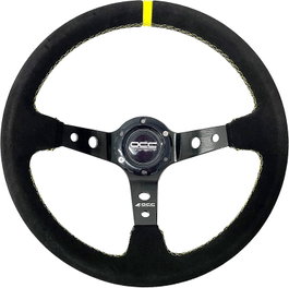 Occ Motorsport Volante Track Desplazado Piel Vuelta Brazos Negros