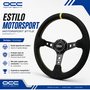 Occ Motorsport Volante Track Desplazado Piel Vuelta Brazos Negros