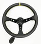 Occ Motorsport Volante Track Desplazado Piel Artificial Brazos Negros