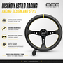 Occ Motorsport Volante Track Desplazado Piel Artificial Brazos Negros