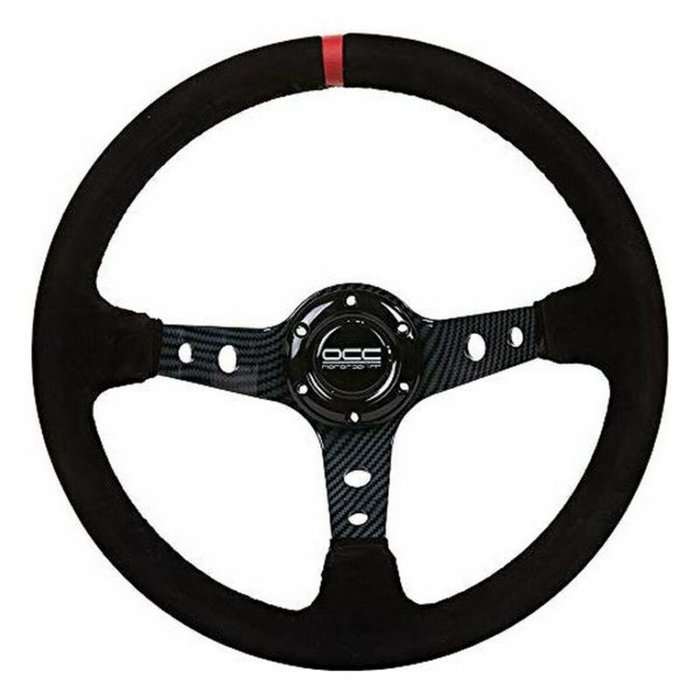 Occ Motorsport Volante Track Desplazado Piel Vuelta y Carbon Look