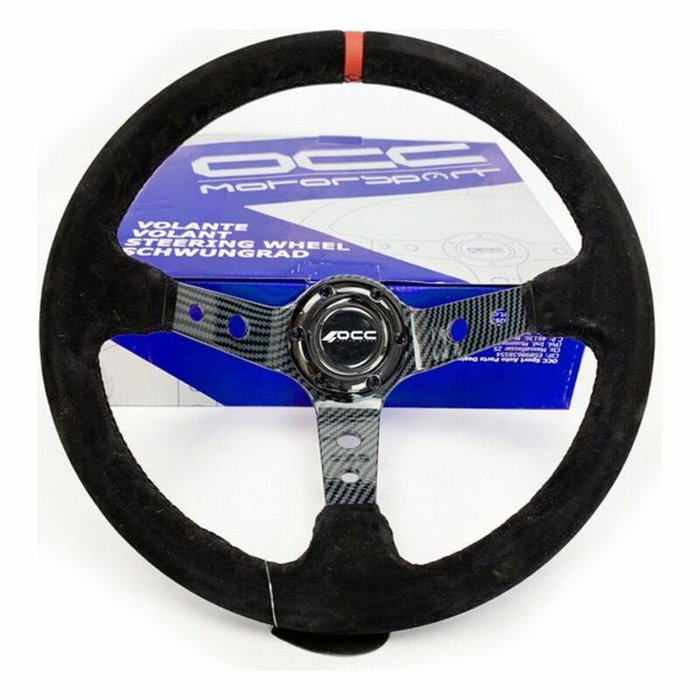 Occ Motorsport Volante Track Desplazado Piel Vuelta y Carbon Look
