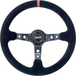 Occ Motorsport Volante Track Desplazado Piel Vuelta y Carbon Look