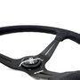 Occ Motorsport Volante Classic Desplazado Piel Perforada Brazos Negros