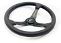 Occ Motorsport Volante Classic Desplazado Piel Perforada Brazos Negros