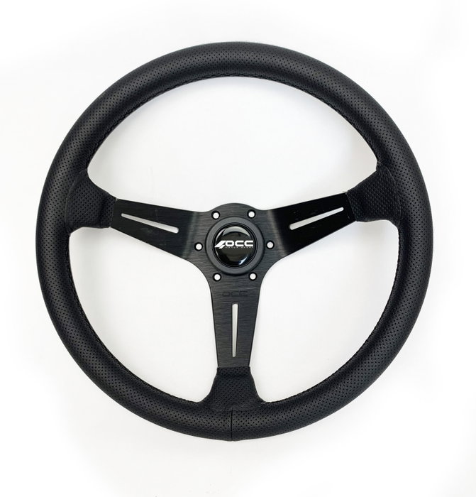 Occ Motorsport Volante Classic Desplazado Piel Perforada Brazos Negros Occ Motorsport Volante Classic Desplazado Piel Perforada Brazos Negros