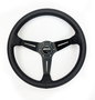 Occ Motorsport Volante Classic Desplazado Piel Perforada Brazos Negros