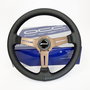 Occ Motorsport Volante Plano Classic Piel Perforada Brazos Bronce