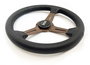 Occ Motorsport Volante Plano Classic Piel Perforada Brazos Bronce
