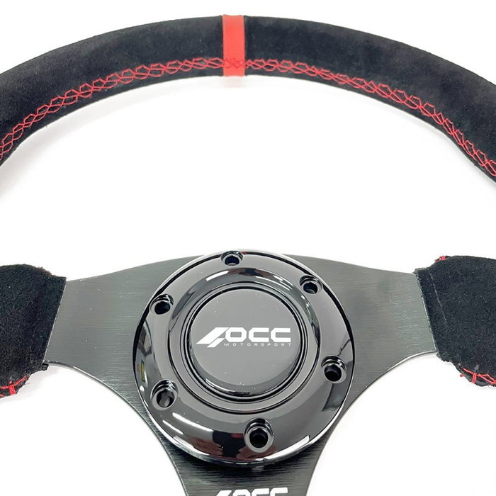 Occ Motorsport Volante Plano Mod. Revenge Piel Vuelta Brazos Negros Occ Motorsport Volante Plano Mod. Revenge Piel Vuelta Brazos Negros