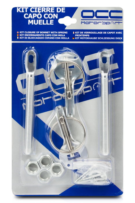 Occ Motorsport Kit Cierre Capot Plata
