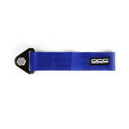 Occ Motorsport OCCRC011 Cinta de Remolque Azul para Autos, Punto de Tiro Racing Resistente Hasta 3000 kg