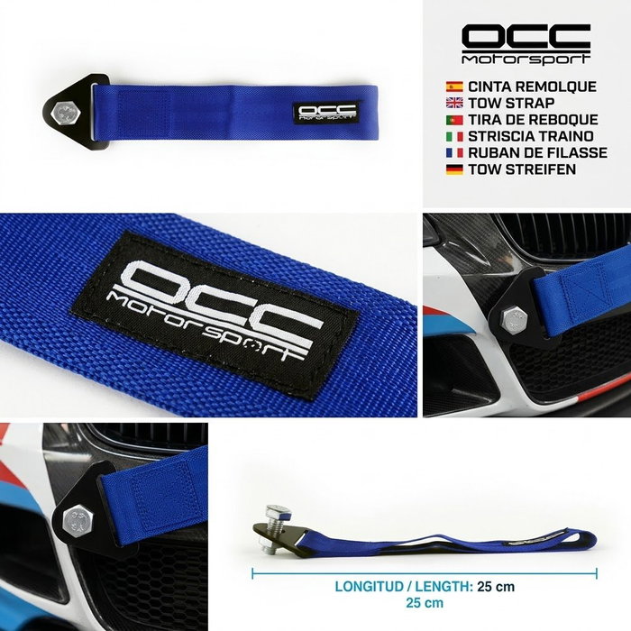Occ Motorsport Cinta de Remolque Azul Occ Motorsport Cinta de Remolque Azul