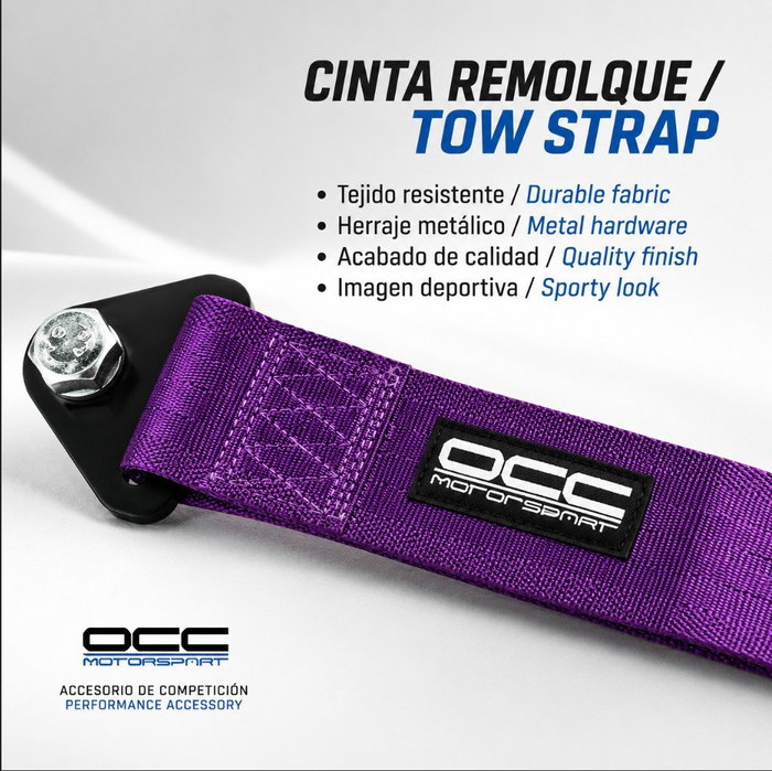 Occ Motorsport Cinta de Remolque Morada
