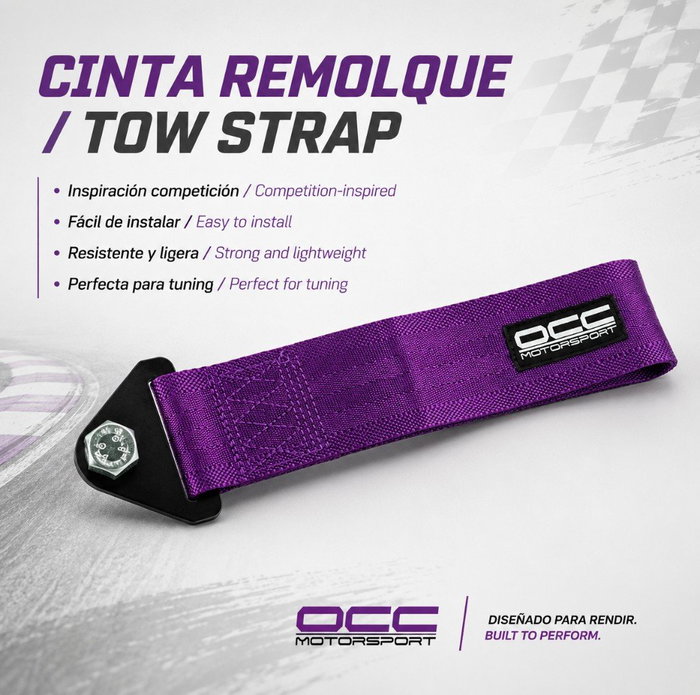 Occ Motorsport Cinta de Remolque Morada