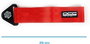 Occ Motorsport Cinta De Remolque Roja OCCRC013 - Nylon Alta Resistencia, Capacidad 3000 kg, Soporte Metálico, 25 x 5 cm