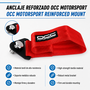 Occ Motorsport Cinta De Remolque Roja OCCRC013 - Nylon Alta Resistencia, Capacidad 3000 kg, Soporte Metálico, 25 x 5 cm