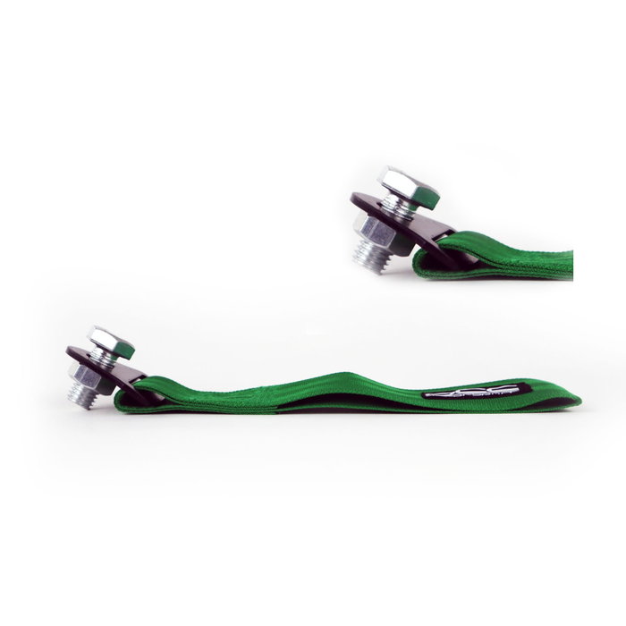 Occ Motorsport Cinta De Remolque Verde OCCRC015, Nylon Alta Resistencia, Soporte Metálico, Hasta 3000 kg, 25 x 5 cm, Para Aplicaciones Racing