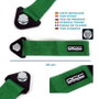 Occ Motorsport Cinta De Remolque Verde OCCRC015, Nylon Alta Resistencia, Soporte Metálico, Hasta 3000 kg, 25 x 5 cm, Para Aplicaciones Racing