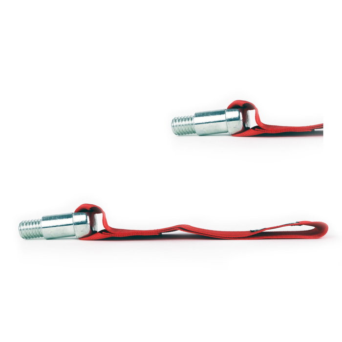 Occ Motorsport OCCRC016 Cinta de Remolque Roja Racing de Nylon con Soporte Metálico, Capacidad 3000 kg, Medidas 25 x 5 cm, Orificio para Perno de 15 mm