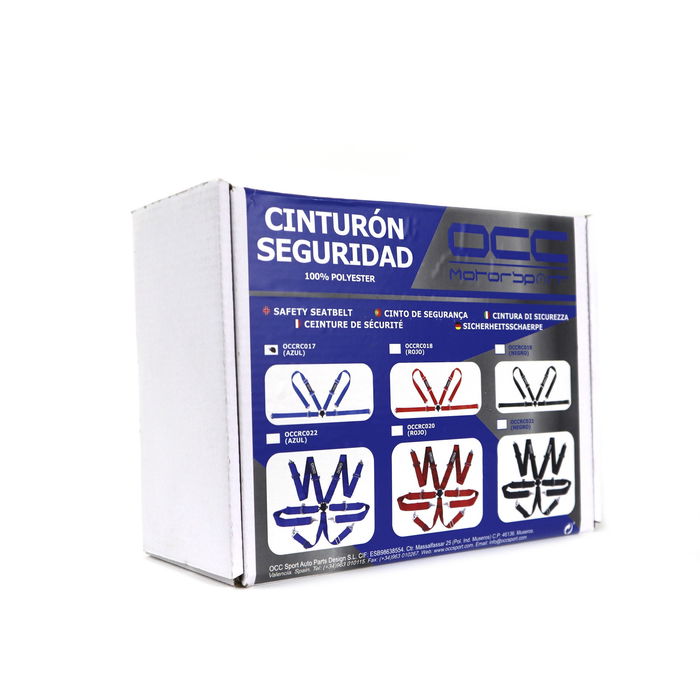 Arnés de 4 Puntos de Sujeción Racing OCC Motorsport Azul Arnés de 4 Puntos de Sujeción Racing OCC Motorsport Azul