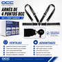 Occ Motorsport Arnés de 4 Puntos 3 Pulgadas Negro