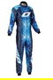 Omp Traje Karting OMPKK0172624244 Azul-Blanco-Cian Talla 44 Homologación CIK-FIA Nivel 2