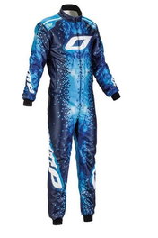 Omp Traje Karting OMPKK0172624244 Azul-Blanco-Cian Talla 44 Homologación CIK-FIA Nivel 2