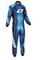 Omp Traje de Karting KS ART Mono Azul/Blanco/Cian Talla 44