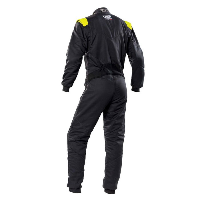 Omp OMPIA0-1828-E01-184-44 Traje De Carreras First-S Fia 8856-2018 Antracita - Amarillo Fluo Talla 44