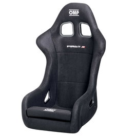OMP Asiento Racing Omp First-R FIA 8855-1999 Negro OMPHA0-0790-A01-071, Baquet Motorsport para Circuito, Rally y GT, Homologación FIA, Alta Sujeción Lateral