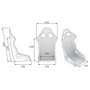 OMP Asiento Racing FIRST-R FIA 8855-1999 Negro