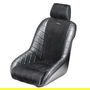 Omp Asiento Vintage OMPHA0-0757-A01-071 Negro con Porton, Tapizado Símil Piel y Terciopelo, Fijación Inferior Tipo Y