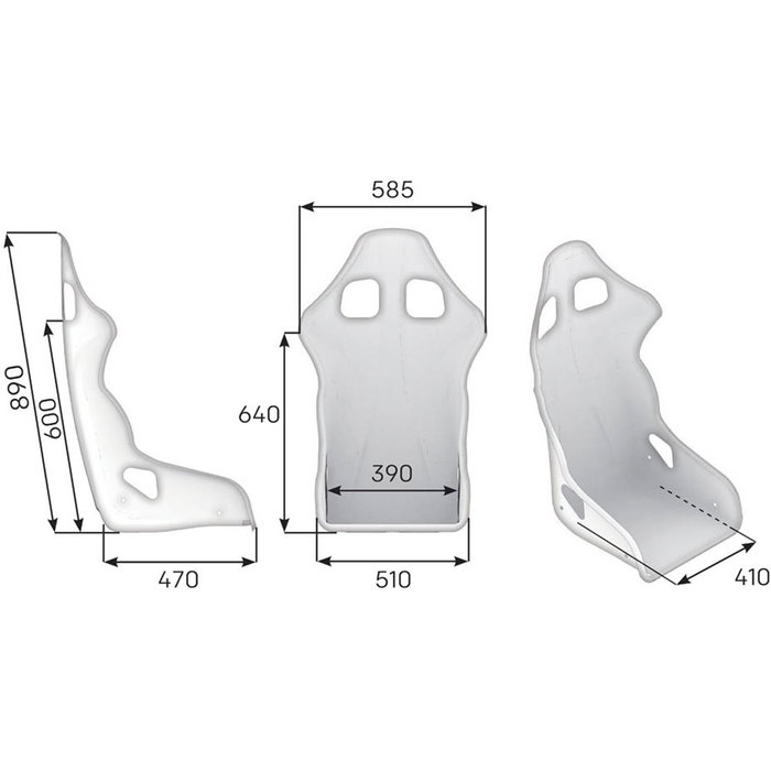 OMP Asiento Racing TRS FIA 8855-1999 Negro OMP Asiento Racing TRS FIA 8855-1999 Negro