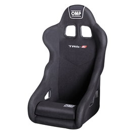 OMP TRS-E Asiento de Carreras Baquet FIA Homologado 8855-1999 Negro Alta Sujeción Lateral para Circuito, Rally, GT OMPHA0-0741-B01-071