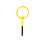 Omp Gancho de remolque de acero inoxidable 80 mm amarillo
