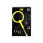 Omp Gancho de remolque de acero inoxidable 80 mm amarillo