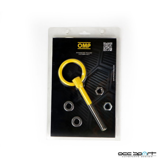 Omp Gancho de Remolque de Acero Inoxidable Interno 50 mm Amarillo Omp Gancho de Remolque de Acero Inoxidable Interno 50 mm Amarillo