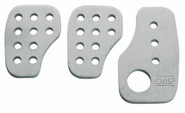 Omp Set 3 Racing Pedales Plata