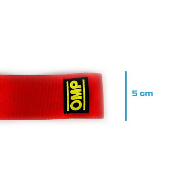 Omp Gancho de remolque de acero inoxidable interno 100 mm Rojo