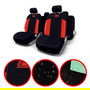 OMP Juego Fundas Asientos Coche Universal 11 Piezas Negro-Rojo OMP1035RS