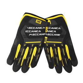 Omp Guantes de Trabajo OMP2015 Tejido Elastico Palma Microfibra Cierre Velcro