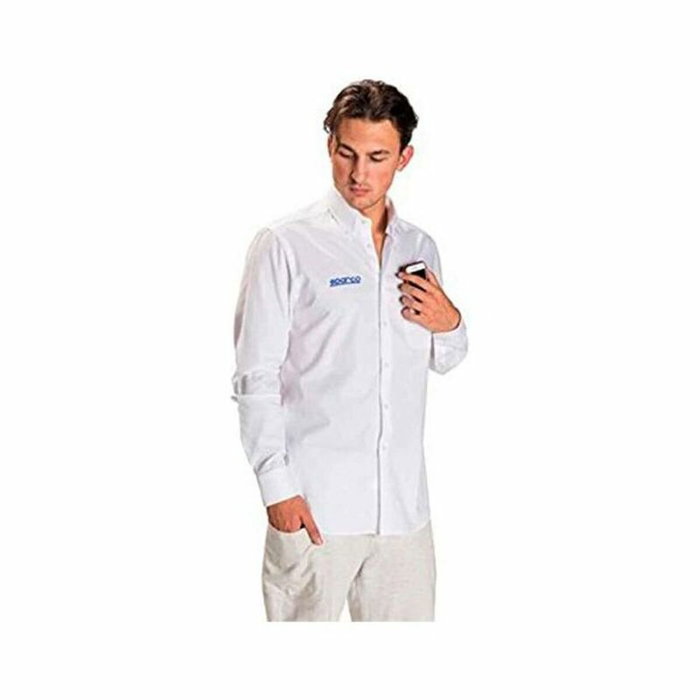 Sparco Camisa Manga Larga Blanca Talla S