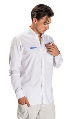 Sparco Camisa Manga Larga Blanca Talla S