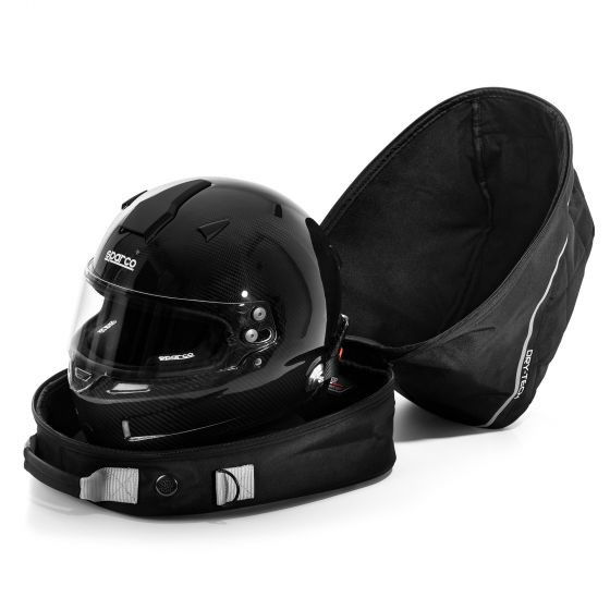 Sparco S016441NRSI Bolsa Casco/FHR Dry-Tech Negro-Silver con Secado USB 12v