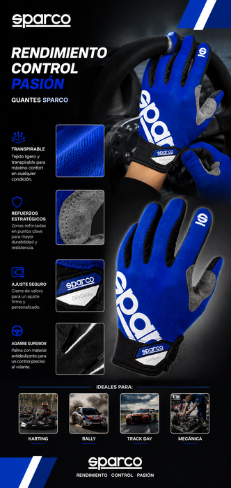 Sparco Meca III Nraz Azul Talla M