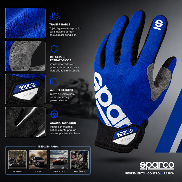 Sparco Meca III Nraz Azul Talla M