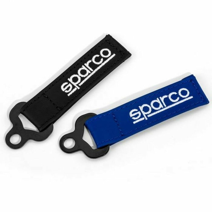 Sparco Llavero de Piel Azul