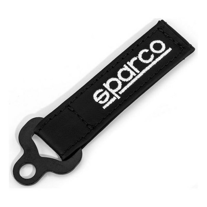 Sparco Llavero de Piel Negro