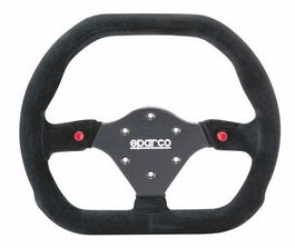 Sparco Volante S015P310F2SN Mod.310x260 Scam.Negra, Volante plano ideal para coches de deporte